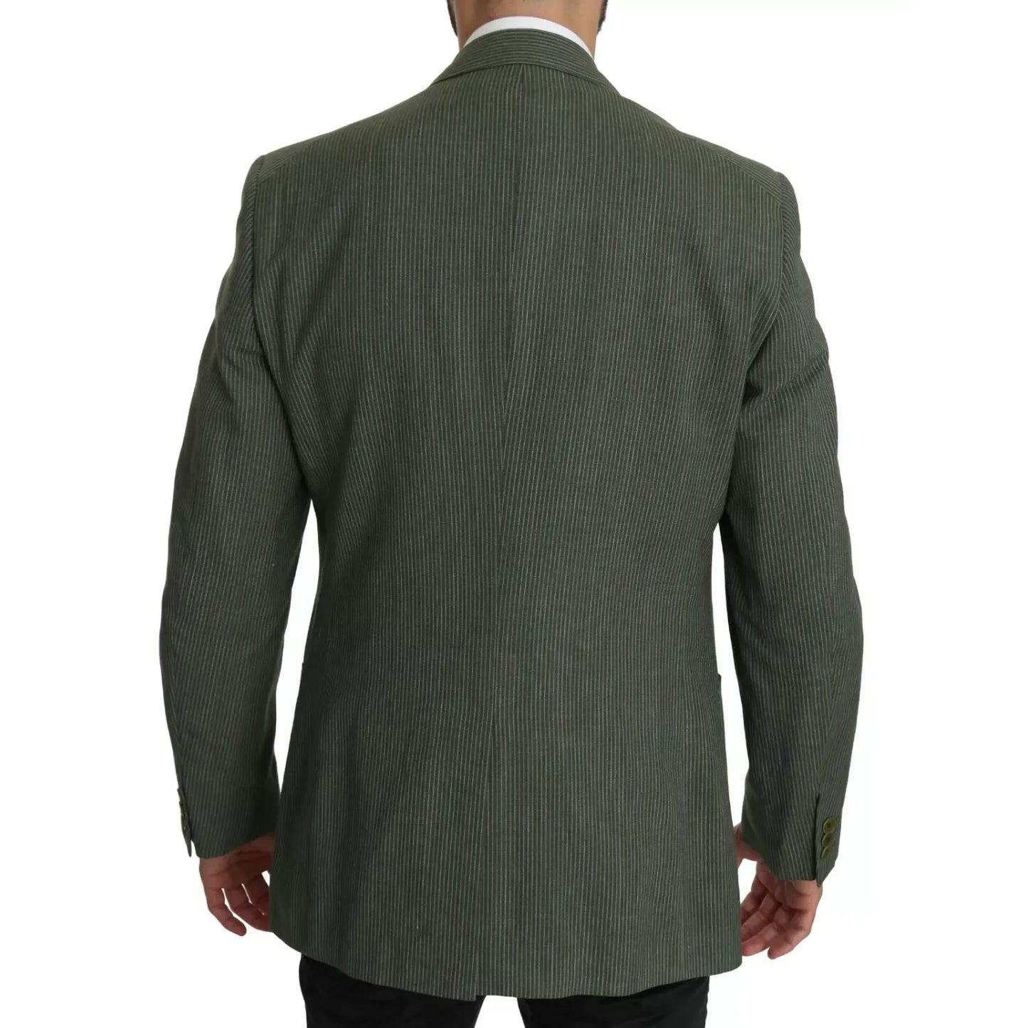 Romeo Gigli Green Linen Blazer One Piece Single Breasted Jacket Romeo Gigli