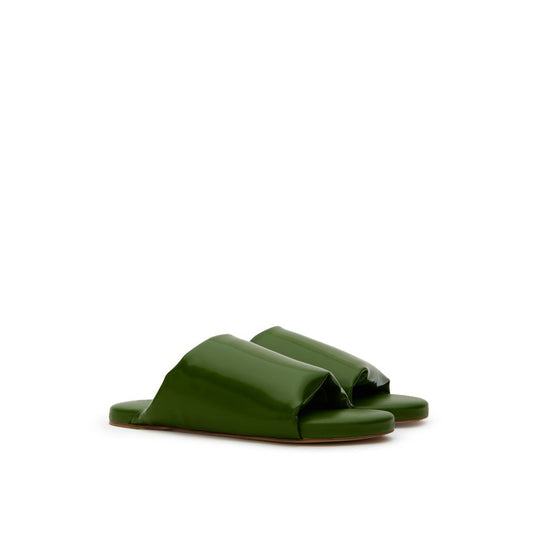 Bottega Veneta Green Leather Slipper BO-10139674-EU42/US9