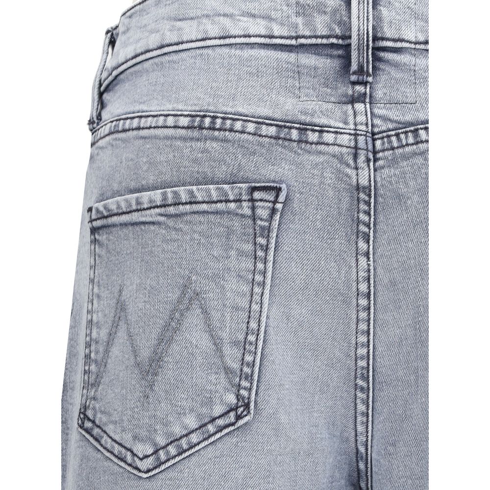 Mother Denim Gray Cotton Jeans Denim