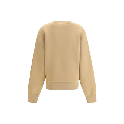 Ami Paris Beige Cotton Sweatshirt