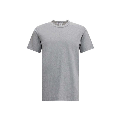 Comme Des Garçons Gray Cotton T-Shirt with crew neck, short sleeves, and back logo print, made in Turkey for AW25.