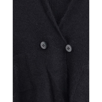 Giorgio Armani Black Mohair Cardigan