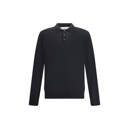 Golden Goose Black Fleece Wool Dress Shirt