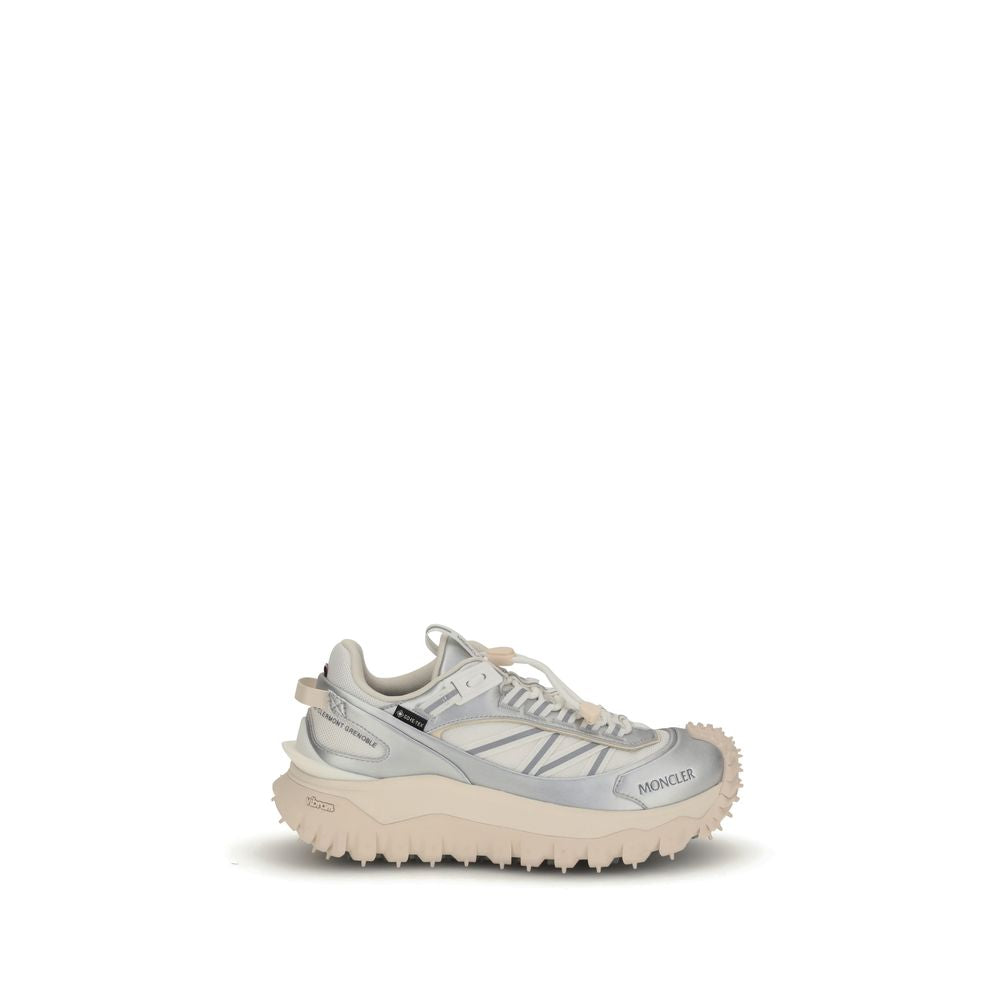 Moncler Cream Calf Leather Bos Taurus Athletic Sneakers