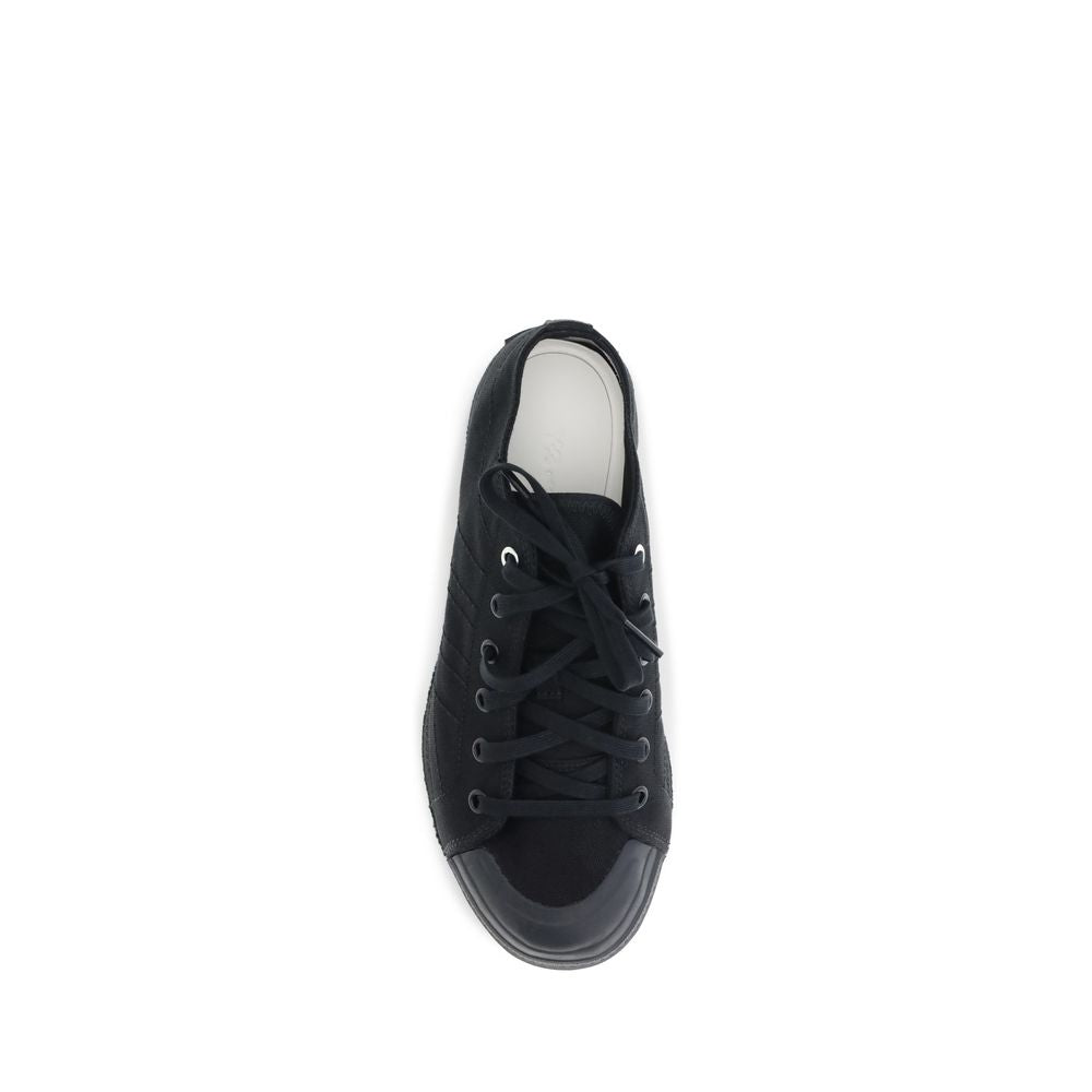 Y-3 Black Fabric Athletic Sneakers