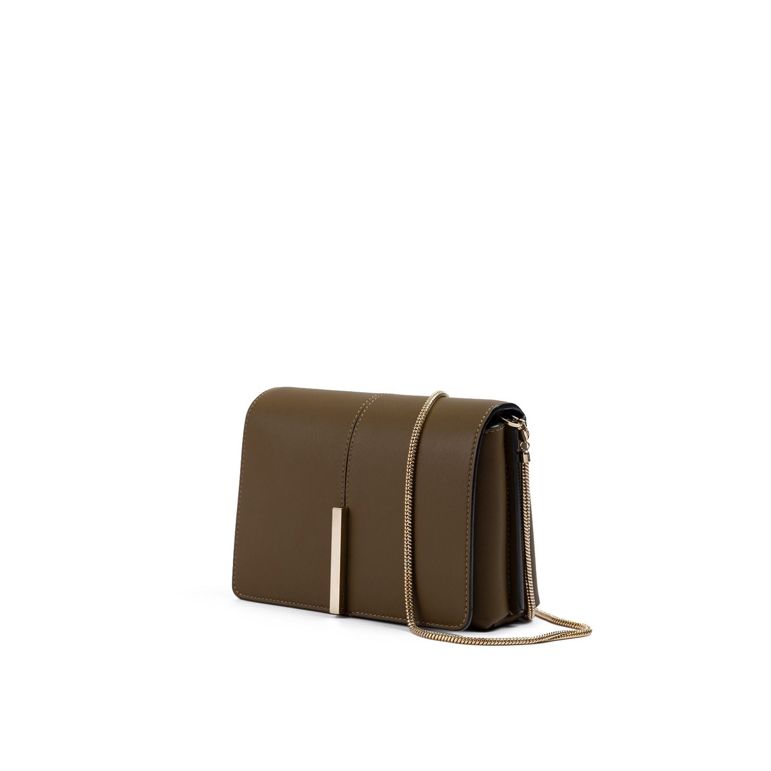 Front view with bag zipped and handles upright.