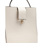 Giada White Leather Shoulder Bag