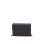 Giada Dark Grey Leather Clutch Bag