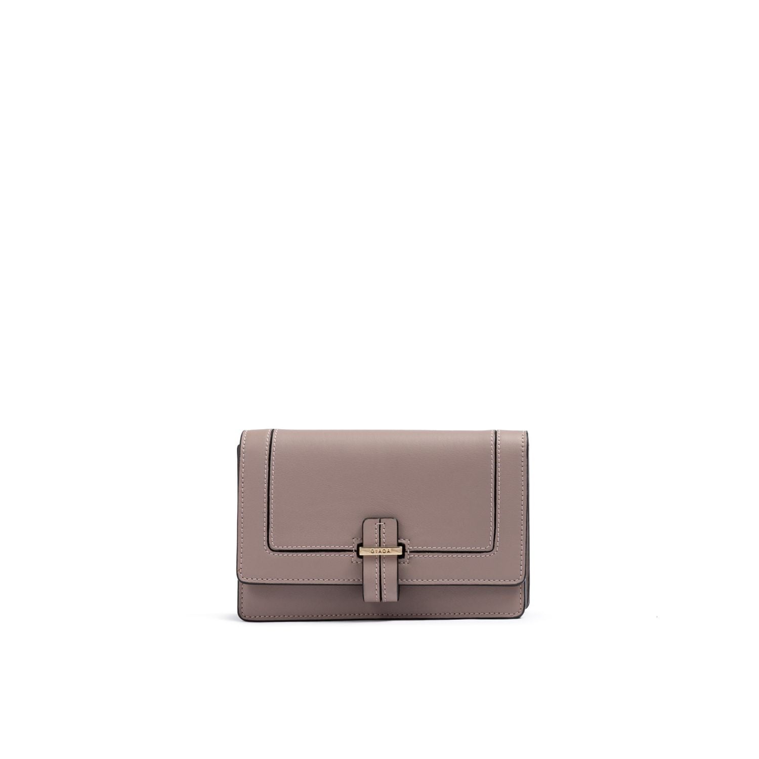Front view with bag zipped and handles upright.