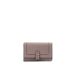 Giada Powder Pink Leather Clutch Bag