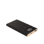 Dolce & Gabbana Black Leather Exotic Skin 3000mAh Power Bank Charger USB with luxurious design and USB output