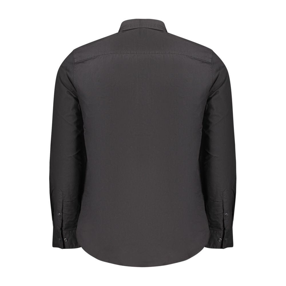 Calvin Klein Black Cotton Men Shirt CA-39425-S