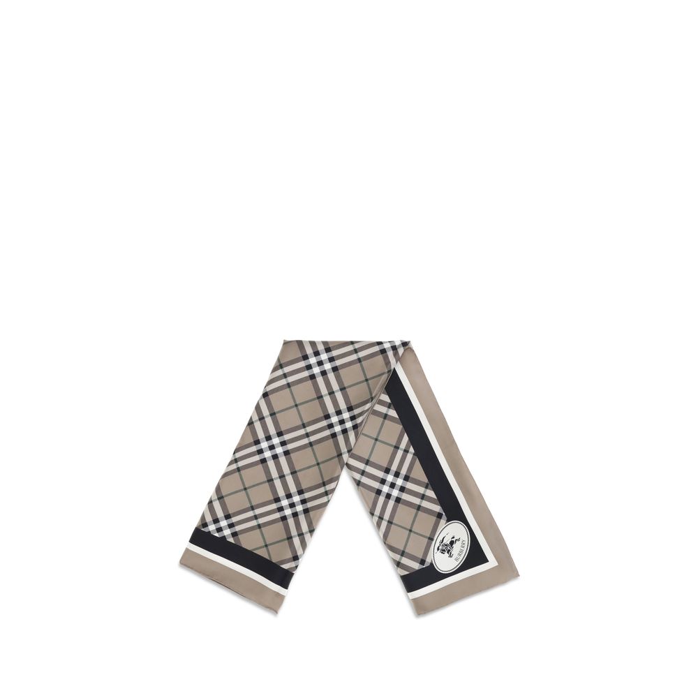 Burberry Beige Silk Scarf
