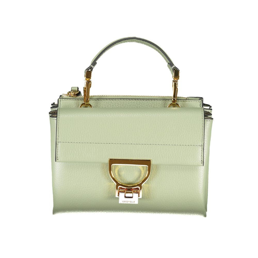 Front view with bag zipped and handles upright.