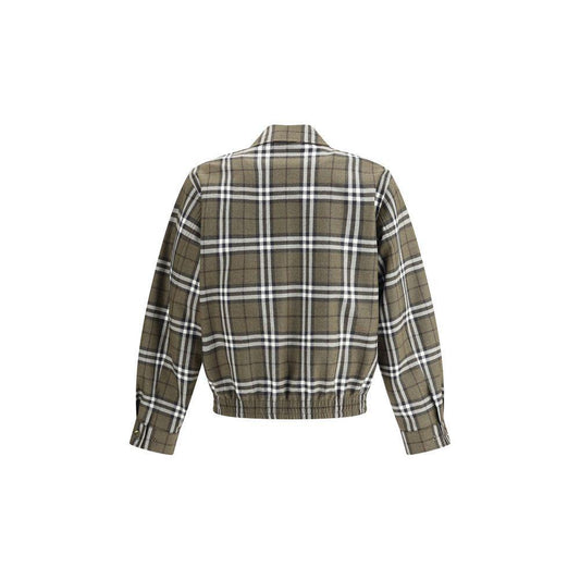 Burberry Check pattern wool Harrington Jacket BU-8110207C3078-IT48 | M
