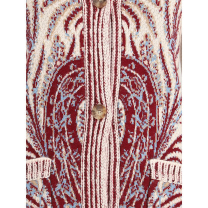 Etro Multicolor Wool Cardigan