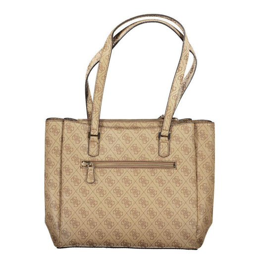 Guess Jeans Beige Polyethylene Women Handbag