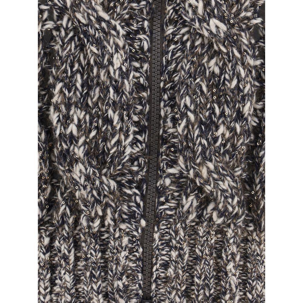 Brunello Cucinelli Braided Cardigan BR-MGR372906COJ57-M