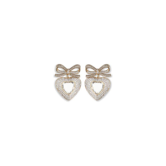 Self-Portrait Heart shaped bow Earrings