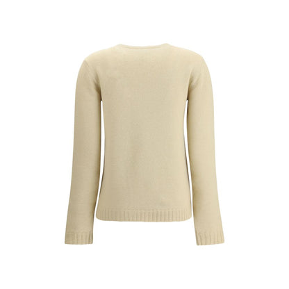 Valentino Cream Fleece Wool Sweatshirt