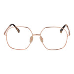 Max Mara Rose Gold Women Glasses Frame in metal full-rim style with demo lenses.