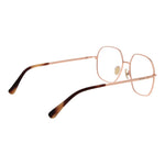 Max Mara Rose Gold Women Glasses Frame in metal full-rim style with demo lenses, offering 100% UVA&UVB protection.