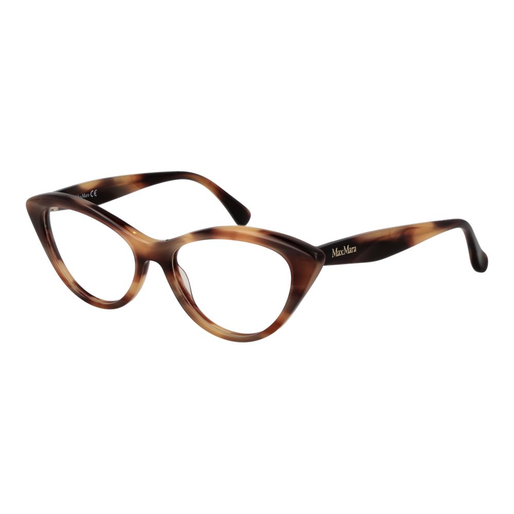 Max Mara Brown Women Glasses Frame in acetate cat eye style with full-rim design, 53mm width, 100% UVA&UVB protection.