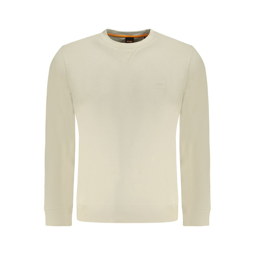 Hugo Boss Beige Cotton Sweatshirt