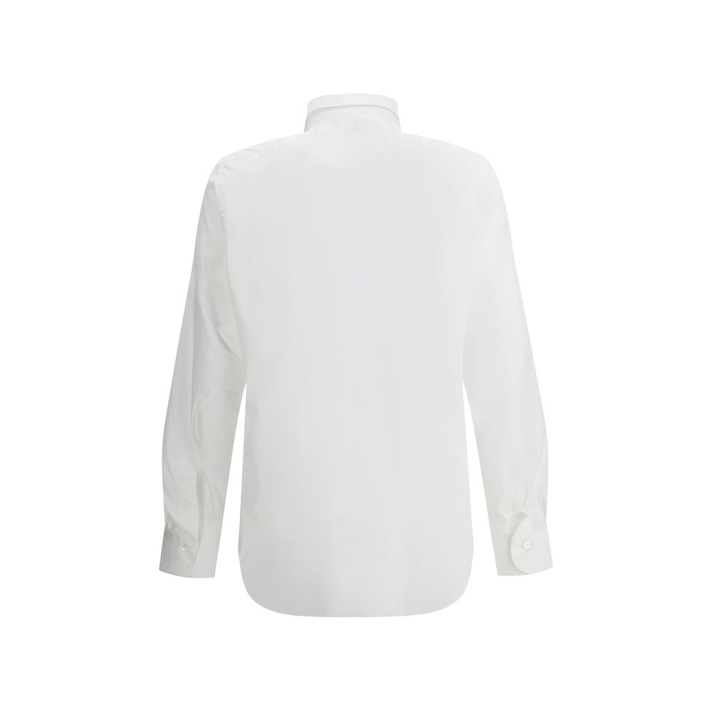 Finamore White Cotton Dress Shirt