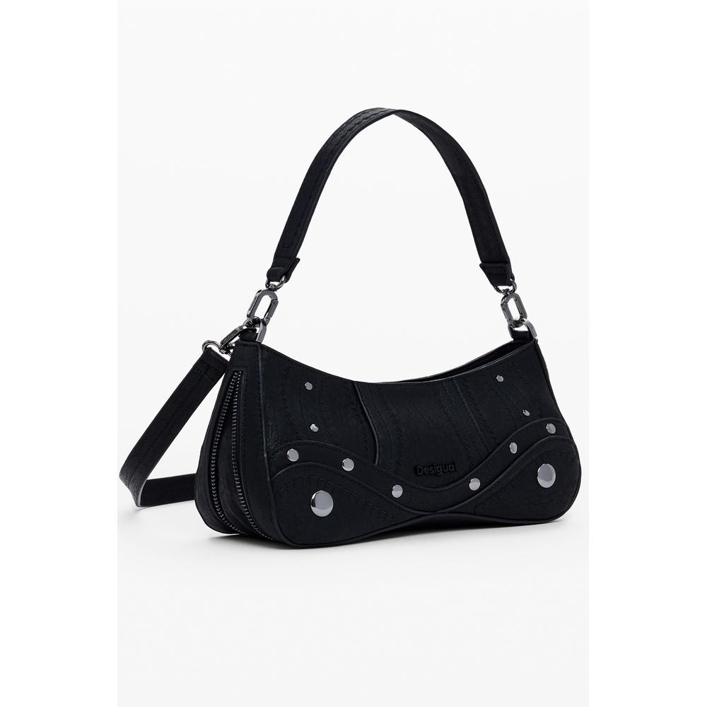 Front view with bag zipped and handles upright.