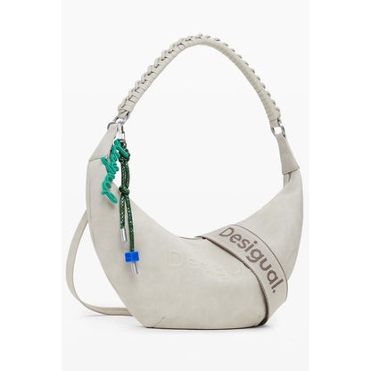 Desigual Beige Polyurethane Women's Handbag1728,67403481248,Bags,Beige,Desigual,Handbags - Bags,New with tags,Women