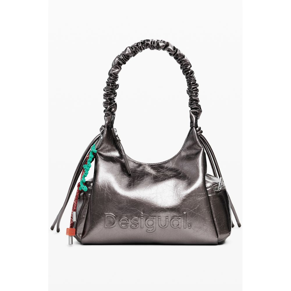 Desigual Bronze Polyethylene Handbag