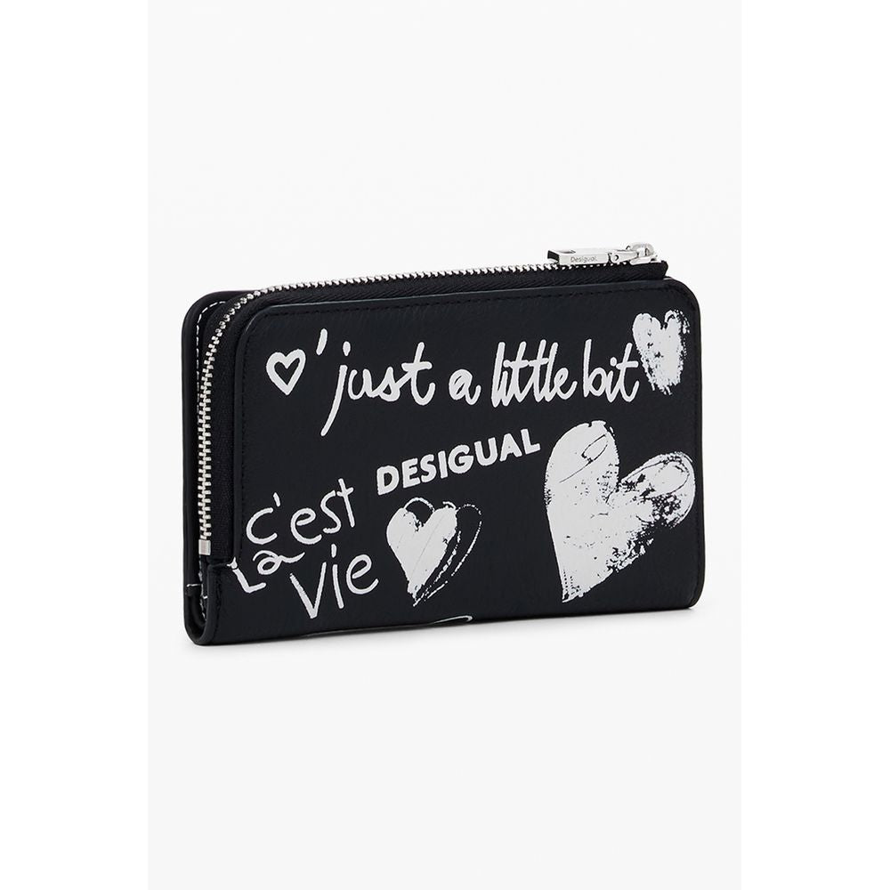 Desigual Black Polyethylene Wallet