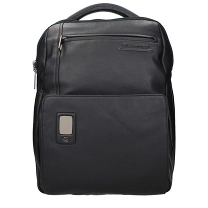 Piquadro Black Leather Backpack1728,75667636384,Backpacks - Bags,Bags,Black,Men,New with tags,Piquadro