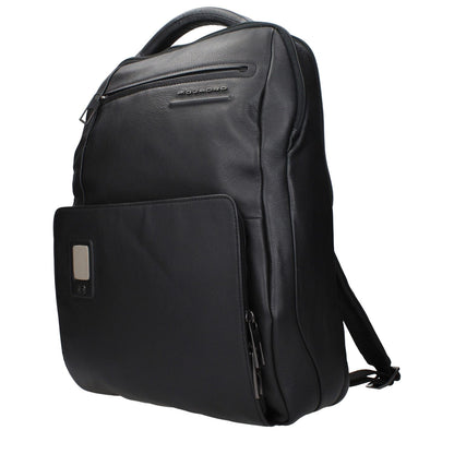 Piquadro Black Leather Backpack1728,75667636384,Backpacks - Bags,Bags,Black,Men,New with tags,Piquadro