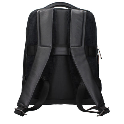 Piquadro Black Leather Backpack1728,75667636384,Backpacks - Bags,Bags,Black,Men,New with tags,Piquadro
