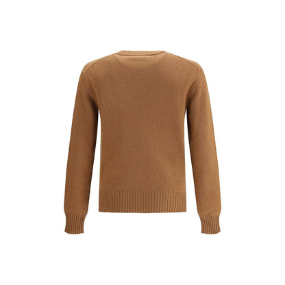 Ami Paris Brown Wool Sweatshirt