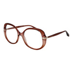 Scotch & Soda Brown Women Glasses Frame, acetate butterfly full-rim design with demo lenses, size 54-18-140, includes branded case.