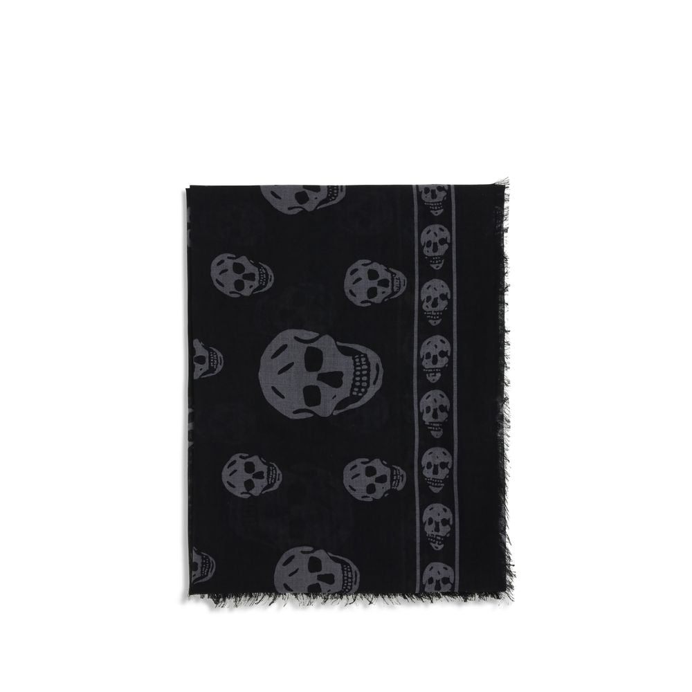 Alexander McQueen Black Modal Scarf