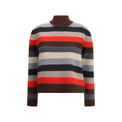 Tory Burch Multicolor Merino Wool Turtleneck