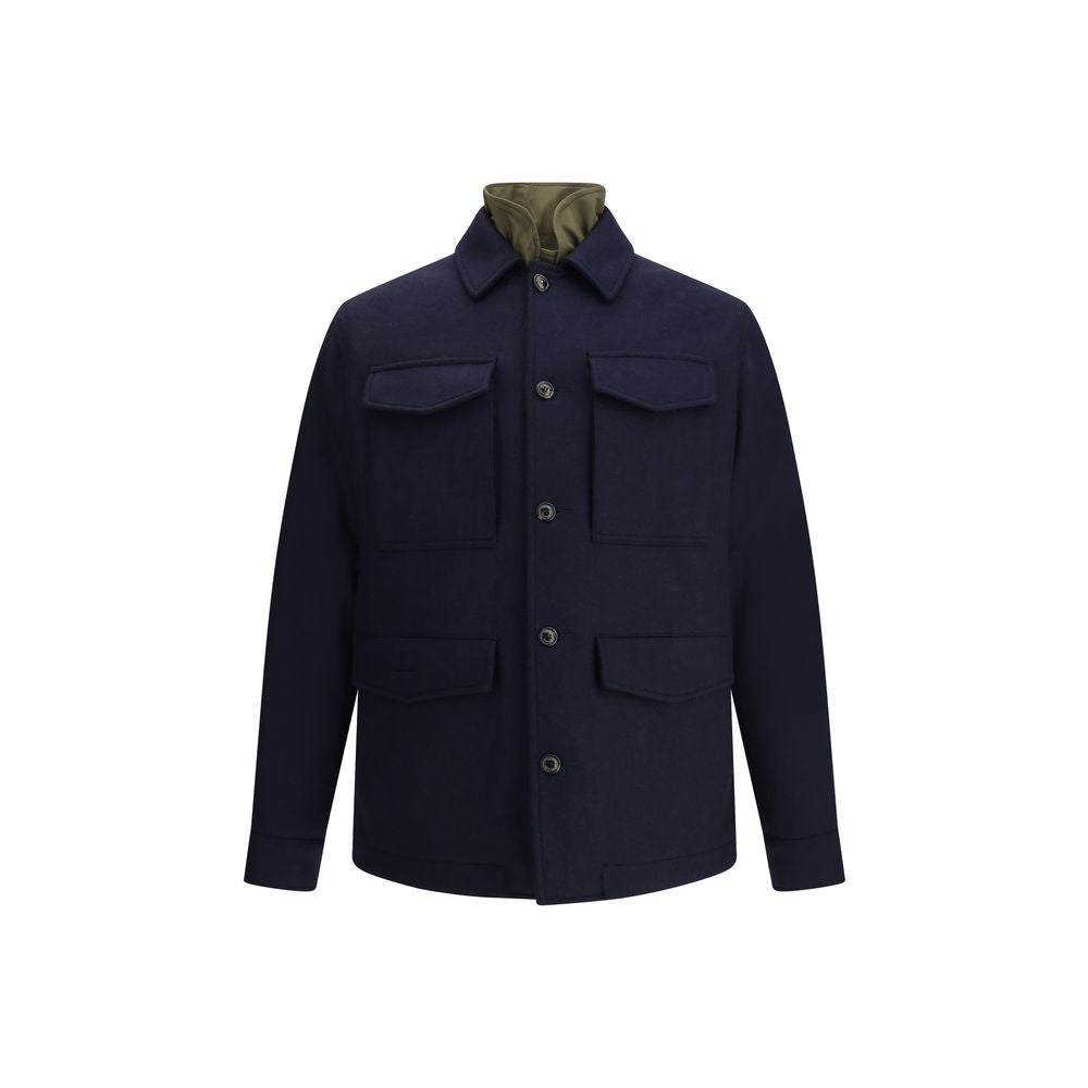 Valstar Blue Fleece Wool Coat