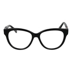 Longchamp Black Women Glasses Frame in acetate full-rim style with demo lenses, size 53-16-140, featuring a panto design.