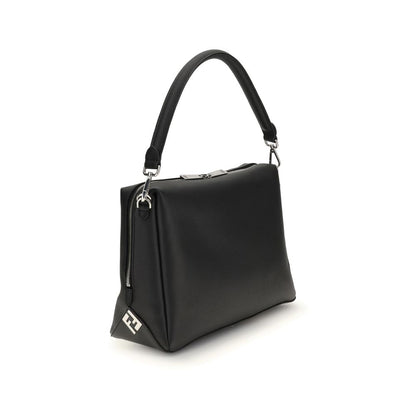 Fendi Black Calf Leather Bos Taurus Shoulder Bag