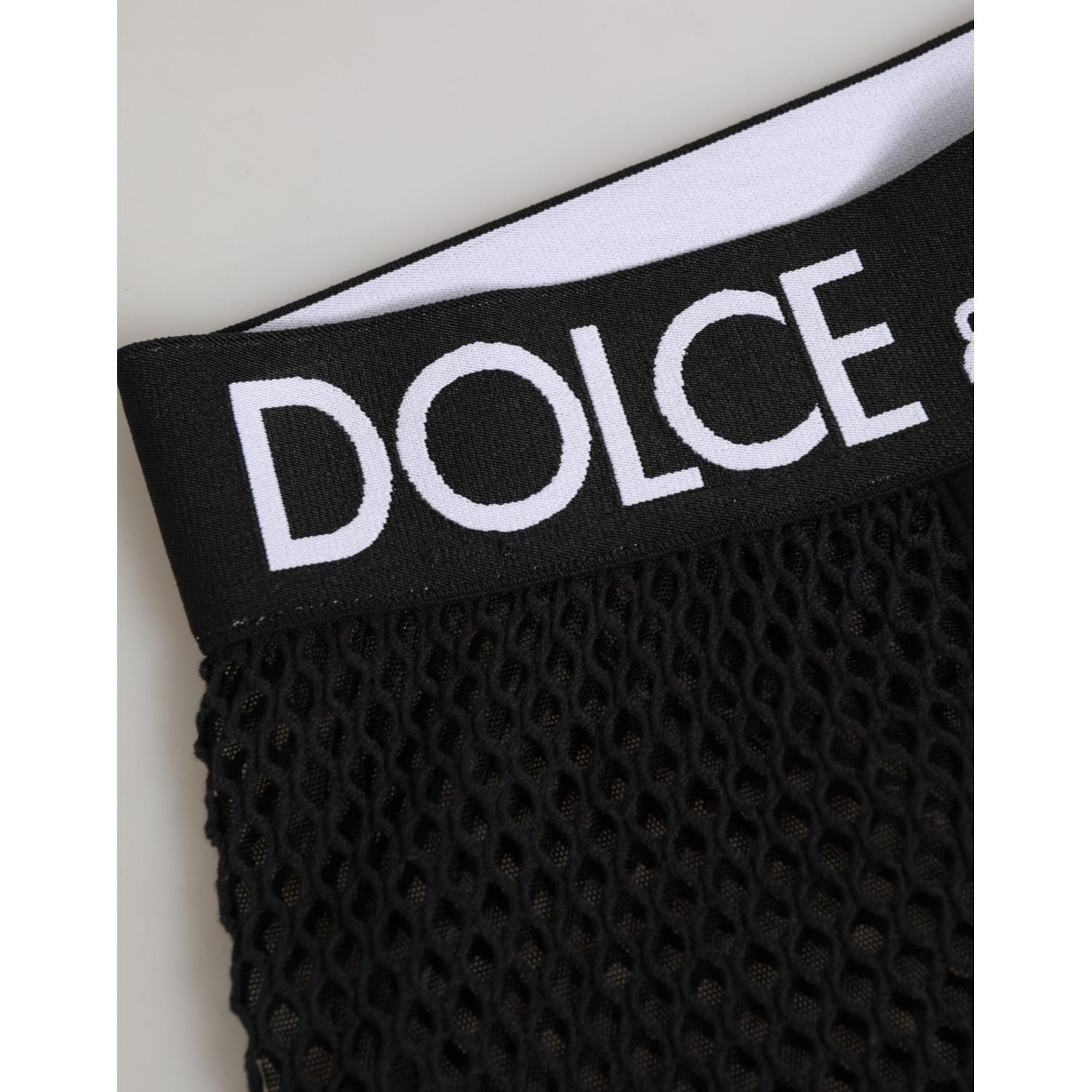 Dolce & Gabbana Black Cotton Logo Shorts Midi Trouser Underwear