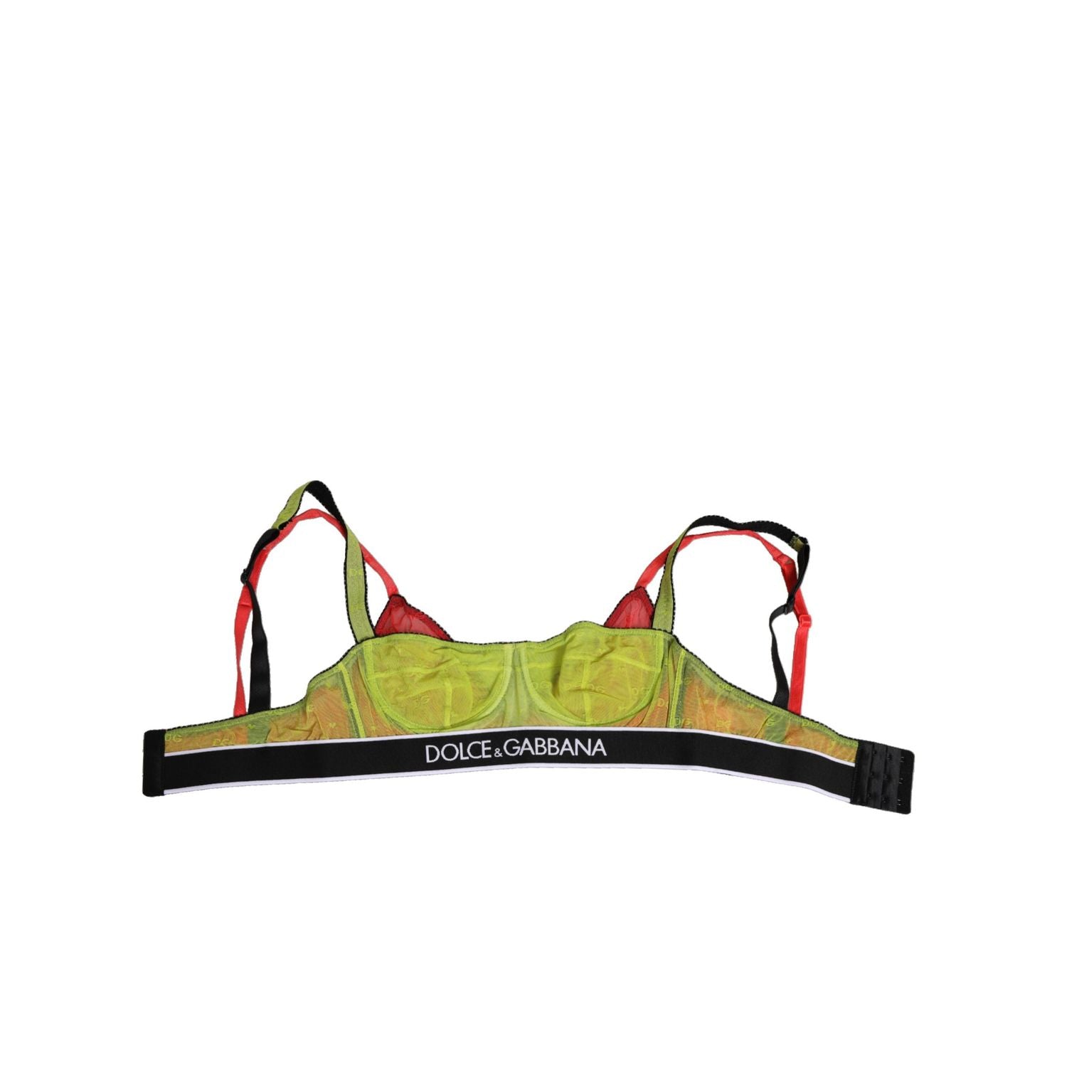 Dolce & Gabbana Green Nylon Soft Cup Balconnet Bra Underwear