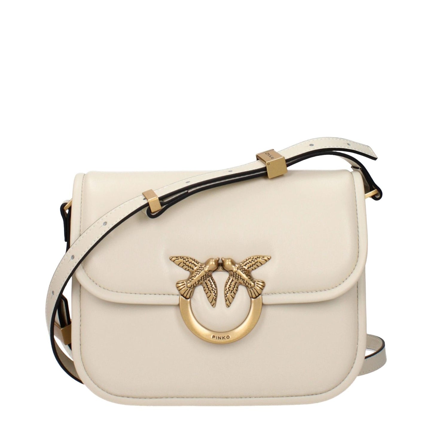 PINKO Beige Leather Crossbody Bag 1728,75667636384,Bags,Beige,Crossbody Bags - Bags,New with tags,PINKO,Women