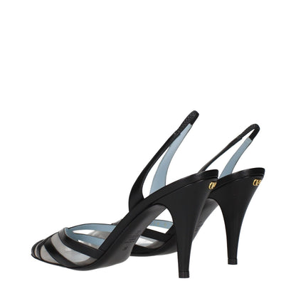 Valentino Garavani Black Leather Pumps