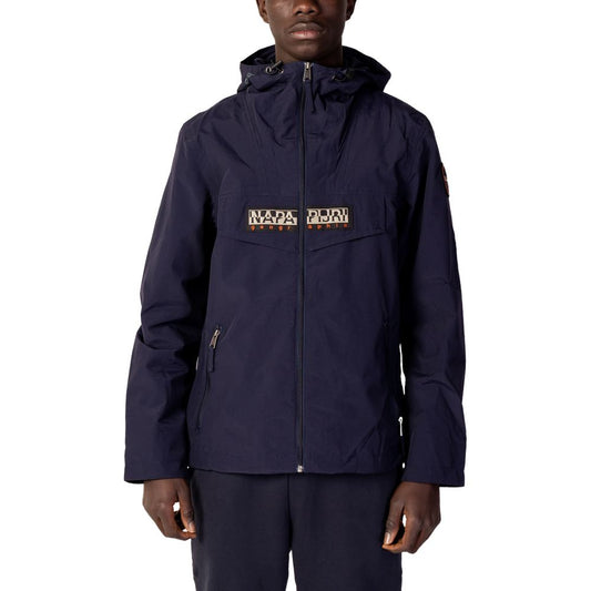 Napapijri Blue Polyester Shell Jacket