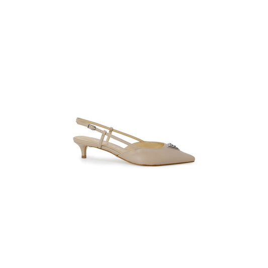 Guess Beige Polyester High Heel Pumps Guess
