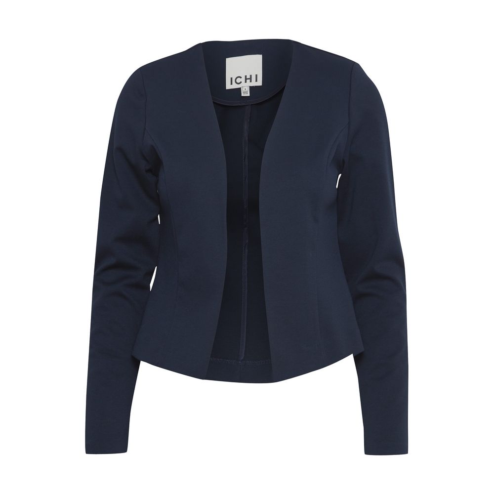 ICHI Blue Polyester Blazer 1728,71956299936,Blazers - Suits & Blazers - Clothing,Blue,Clothing,ICHI,New with tags,Suits & Blazers - Clothing,Women,XXL